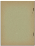 Moe Howard's Personally Owned Three Stooges' Columbia Pictures Script for Their 1940 Film, ''From Nurse to Worse'' -- Starring Curly as a Hound Dog